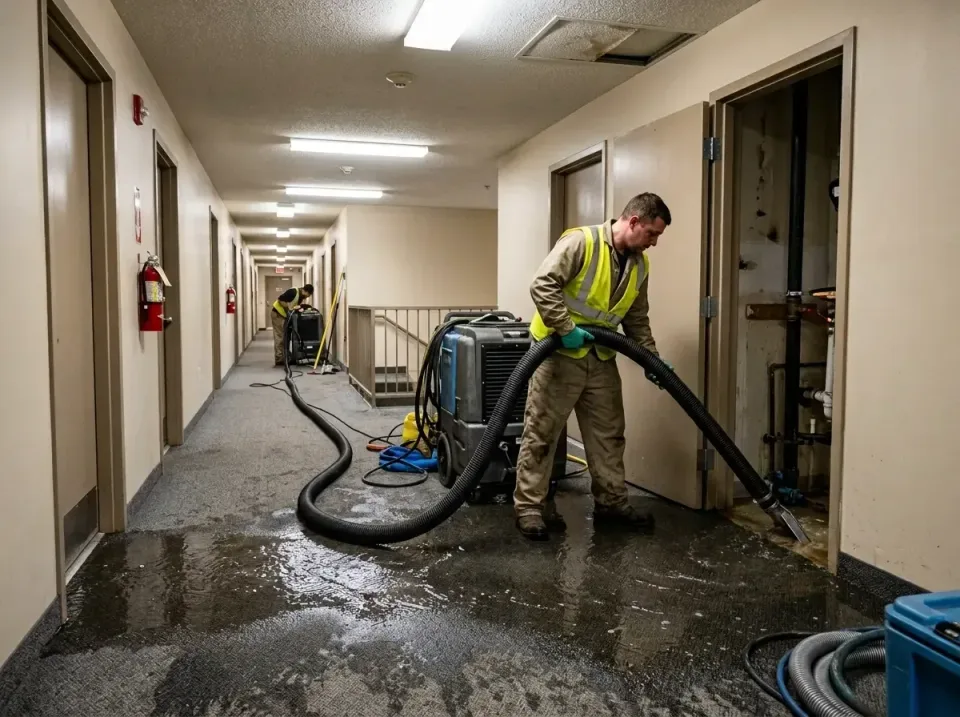 multi-unit-apartment-hallway-f-005 — frequently asked questions, Emergency Burst Pipe Water Extraction & Removal in Kure Bea…